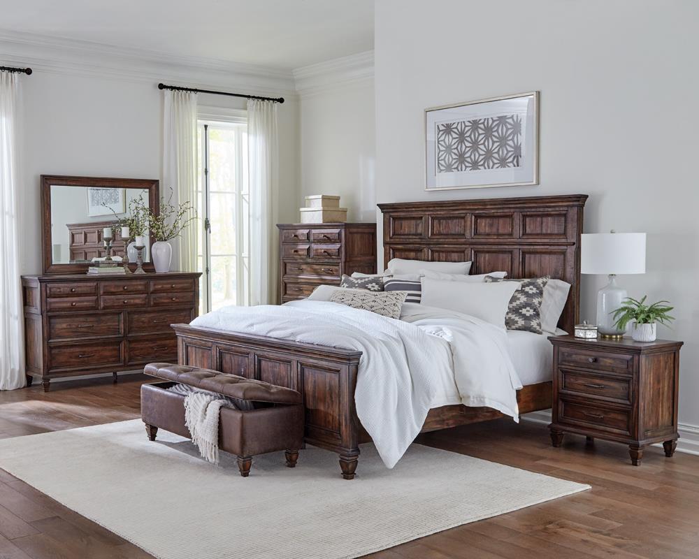 Avenue 5-piece California King Bedroom Set Weathered Burnished Brown image