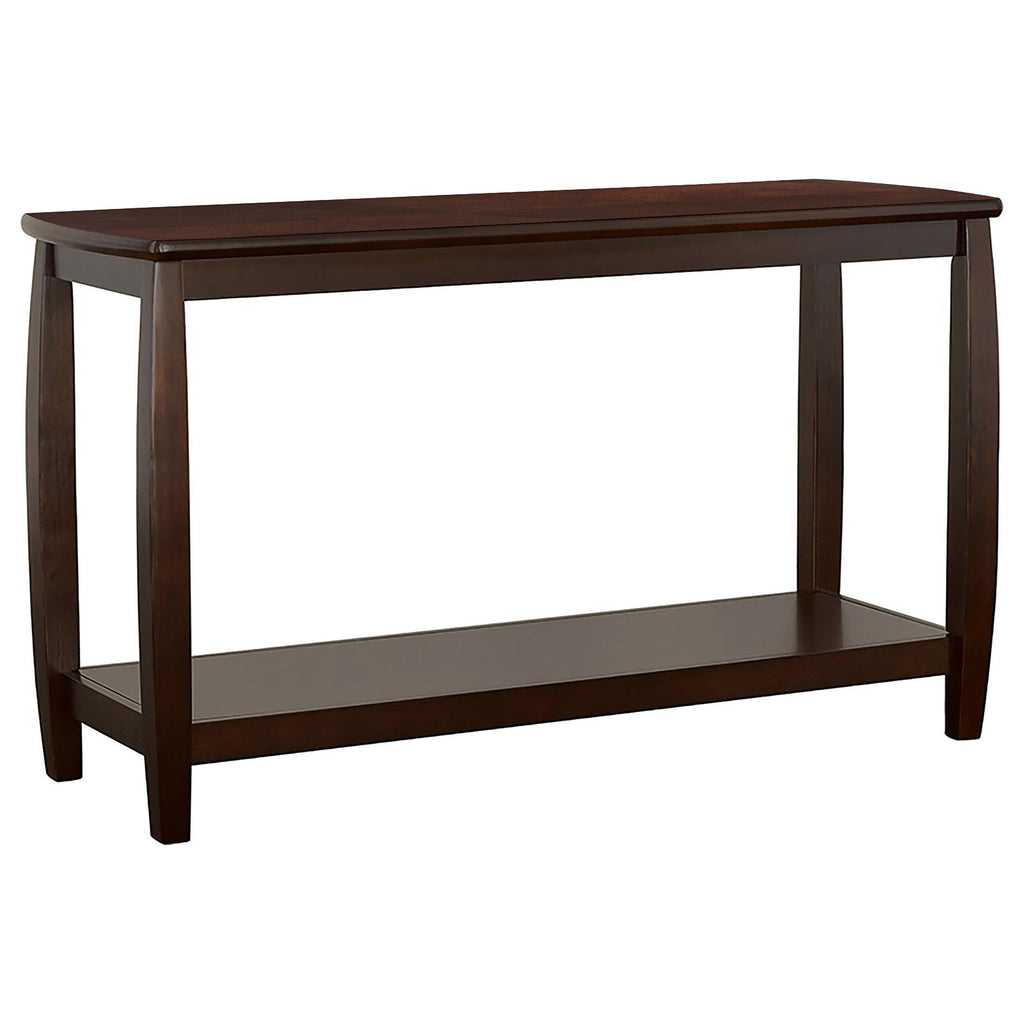 Dixon Rectangular Sofa Table with Lower Shelf Espresso image