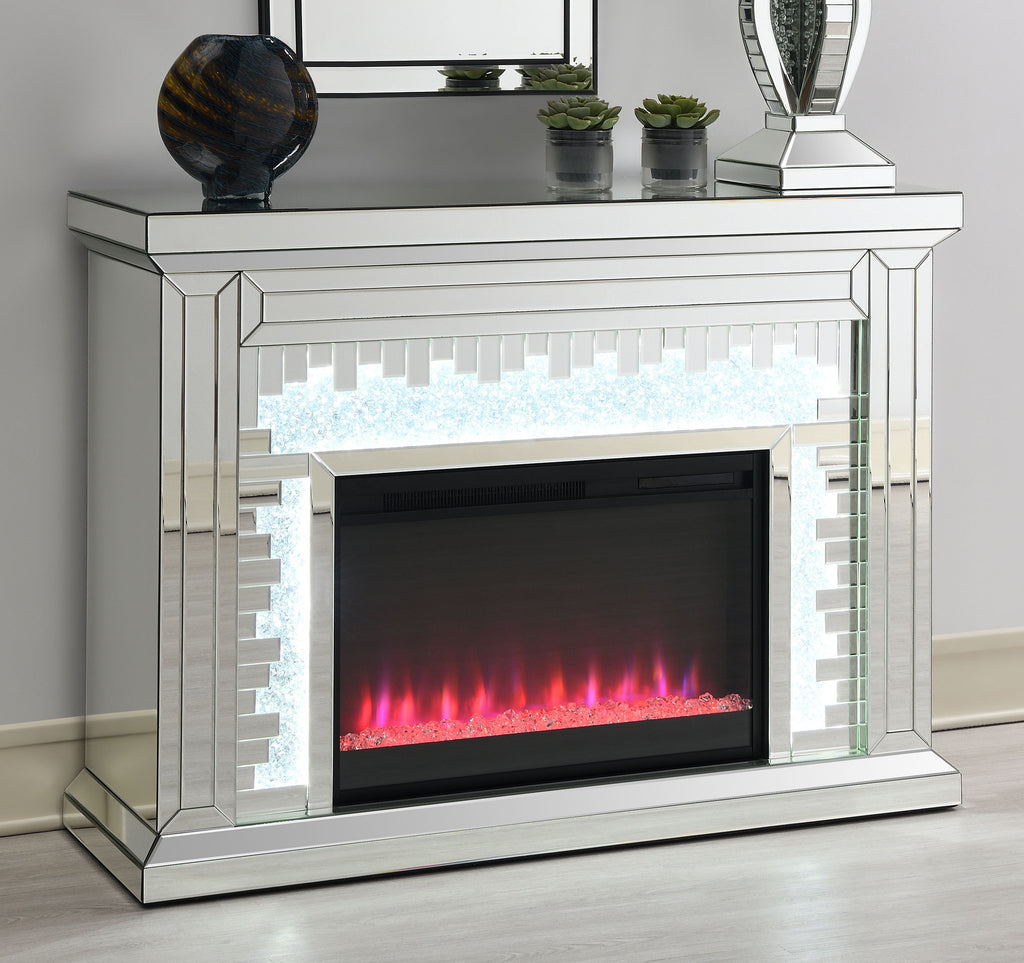 Gilmore Rectangular Freestanding Fireplace Mirror image