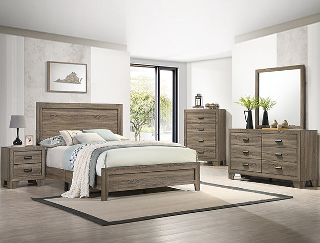 MILLIE QUEEN BED IN ONE BOX-GREY image