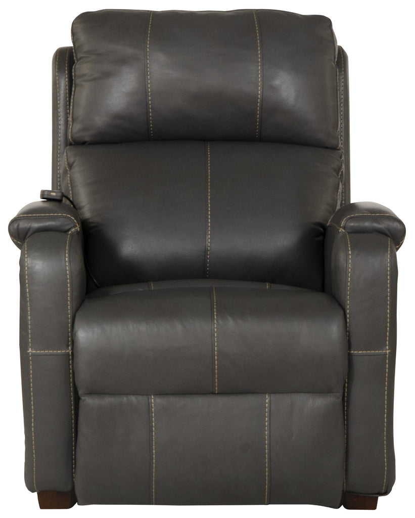 Reliever Leather Power Lay Flat Recliner with Power Adjustable Headrest and Lumbar, Zero Gravity and CR3 Therapeutic Massage image