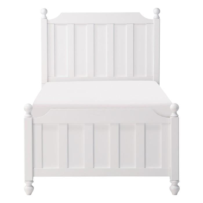 Homelegance Wellsummer Twin Panel Bed in White 1803WT-1* image