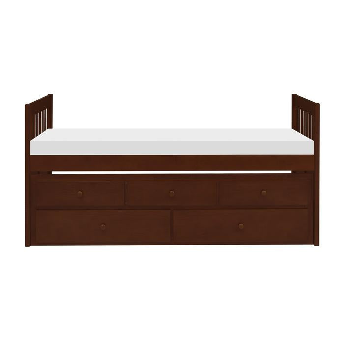 Rowe Twin/Twin Trundle Bed w/ Two Storage Drawers in Dark Cherry B2013PRDC-1* image