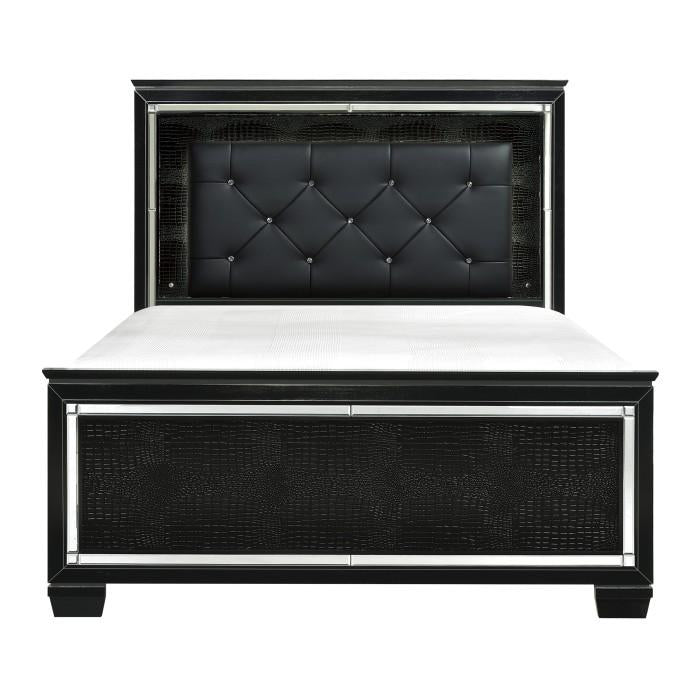 Allura King Panel Bed in Black 1916KBK-1EK* image