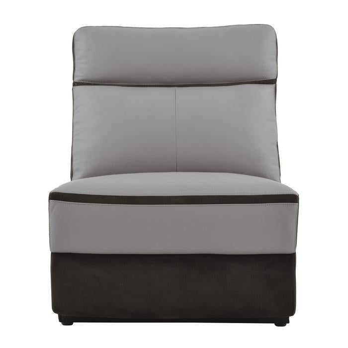 Laertes Armless Chair in Taupe Gray 8318-AC image