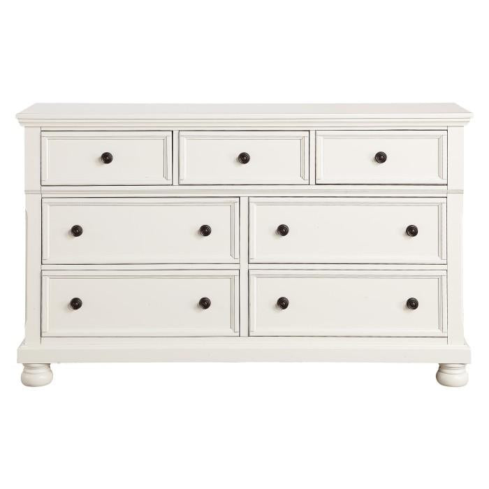 Laurelin 7 Drawer Dresser in White 1714W-5 image