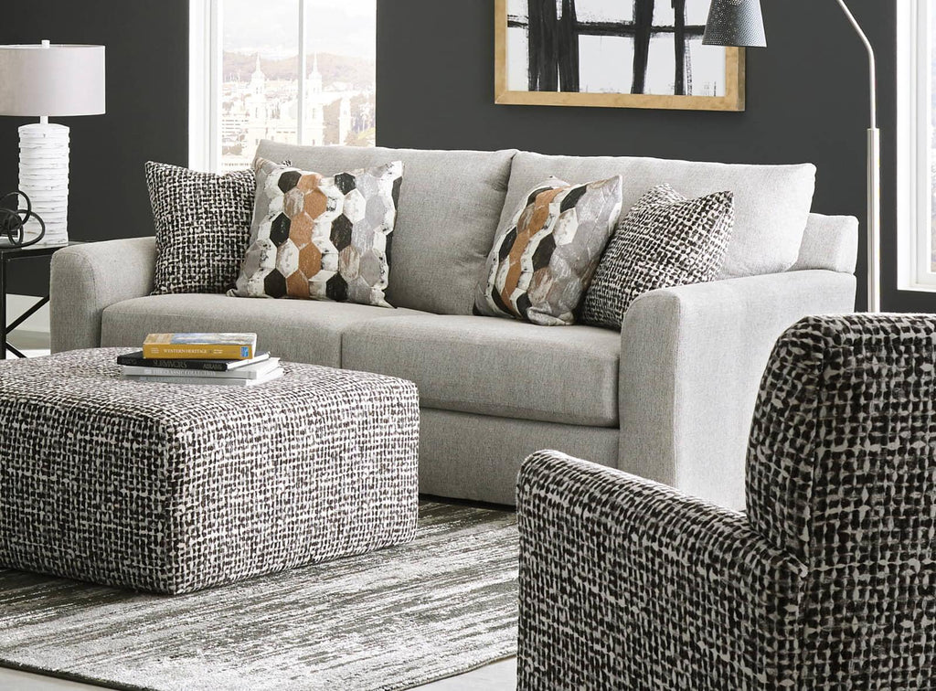 Jackson Cumberland Sofa in Ecru/Black 3245-03 image