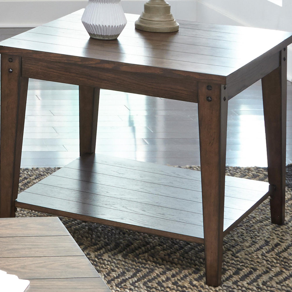 Lake House Square Lamp Table image