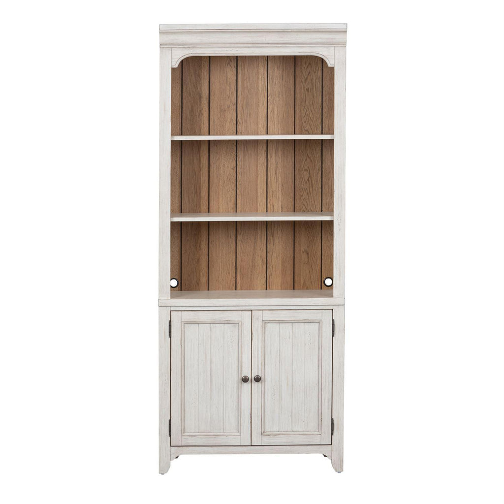 Liberty Farmhouse Reimagined Bookcase in Antique White image