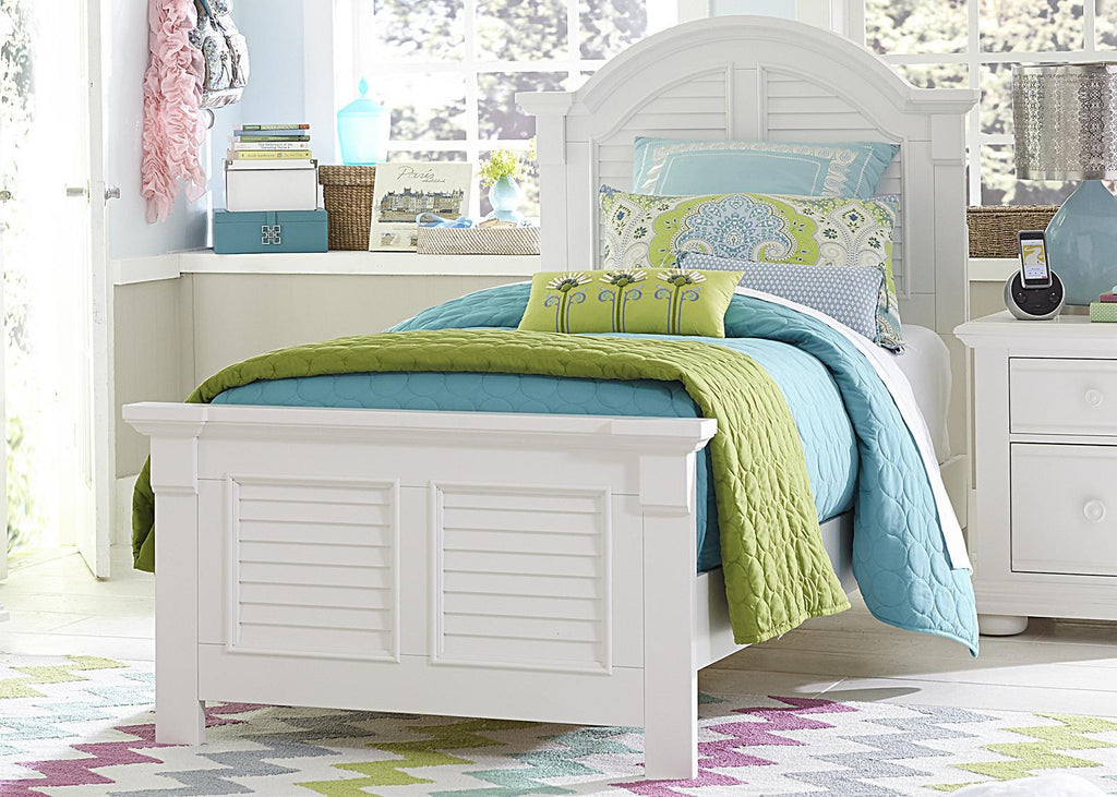 Liberty Furniture Summer House Twin Panel Bed in Oyster White image